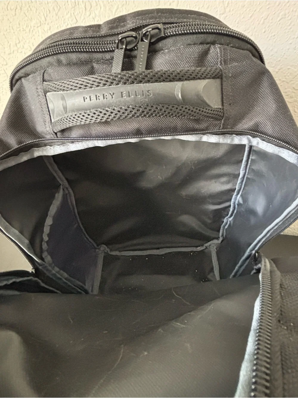 Perry Ellis Black Backpack for Men - Durable Everyday Carry